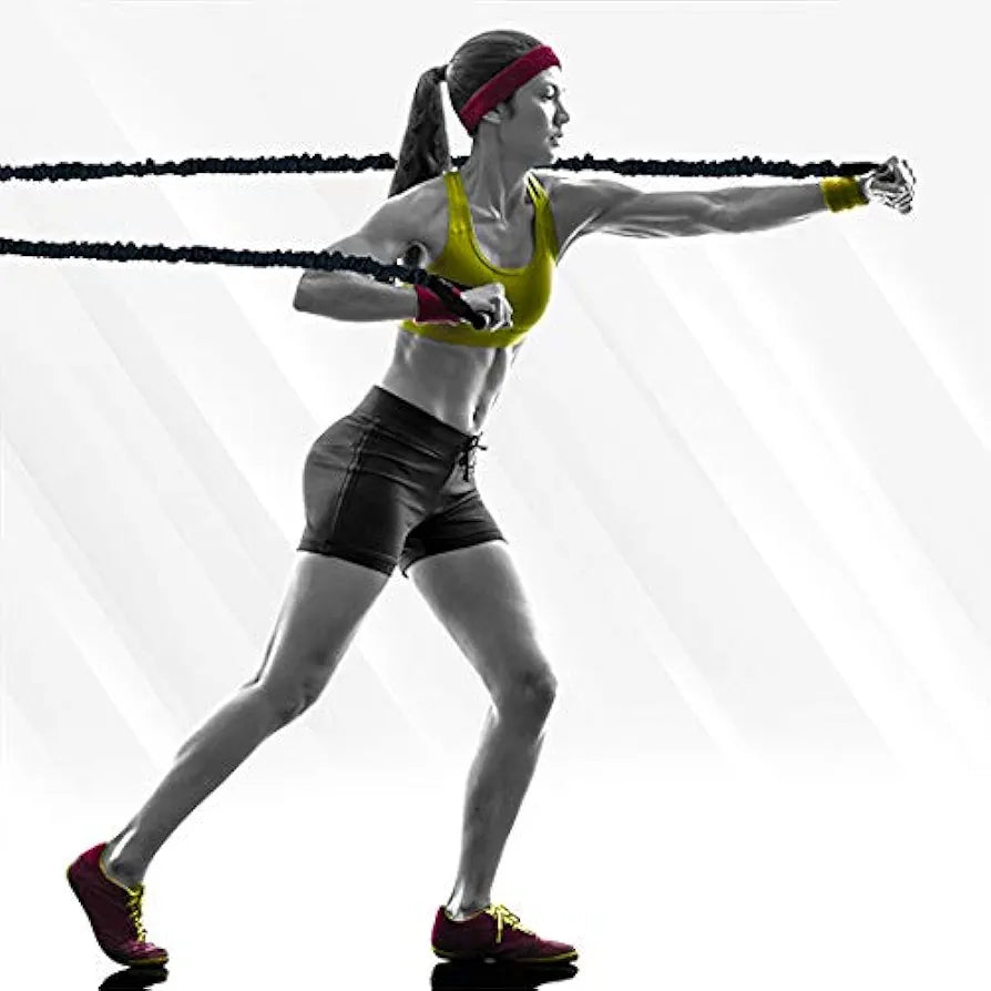 COUGAR Latex New Pro Toning Tube Resistance Band Set with Handles