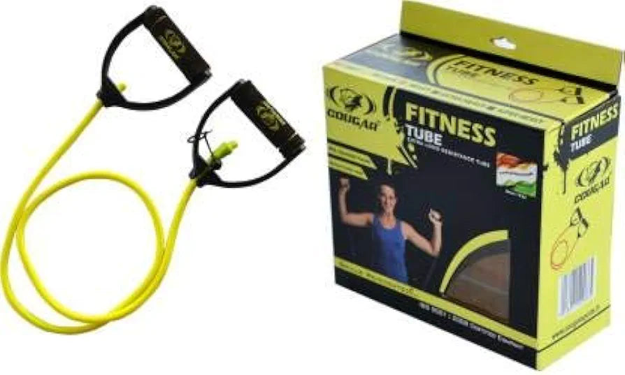 Cougar Toning Tube, Toning Tube for Exercise, Resistance Band Set with Handles, Single Toning Resistance Tube Heavy Quality, All Purpose Fitness Tube for Home and Gym Prime