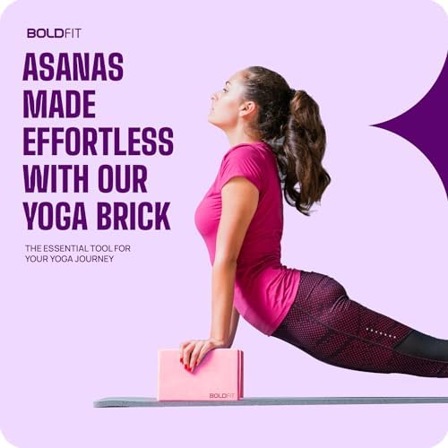 Boldfit Yoga Blocks Set of 2 and Belt | Kibi Sports Boldfit