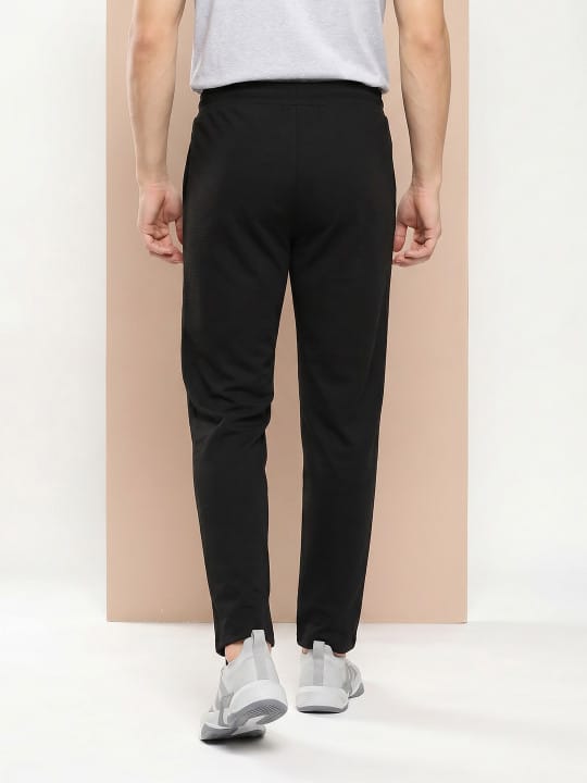 Black Slant Panel Track Pant