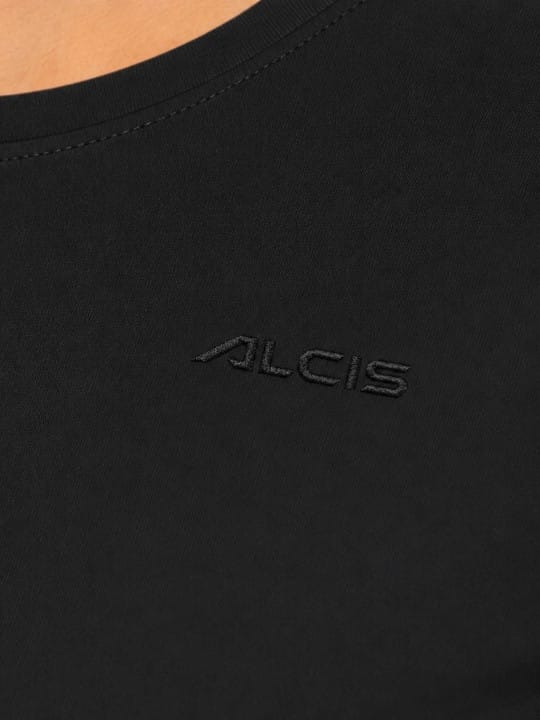 Black Cotton Lycra Tee