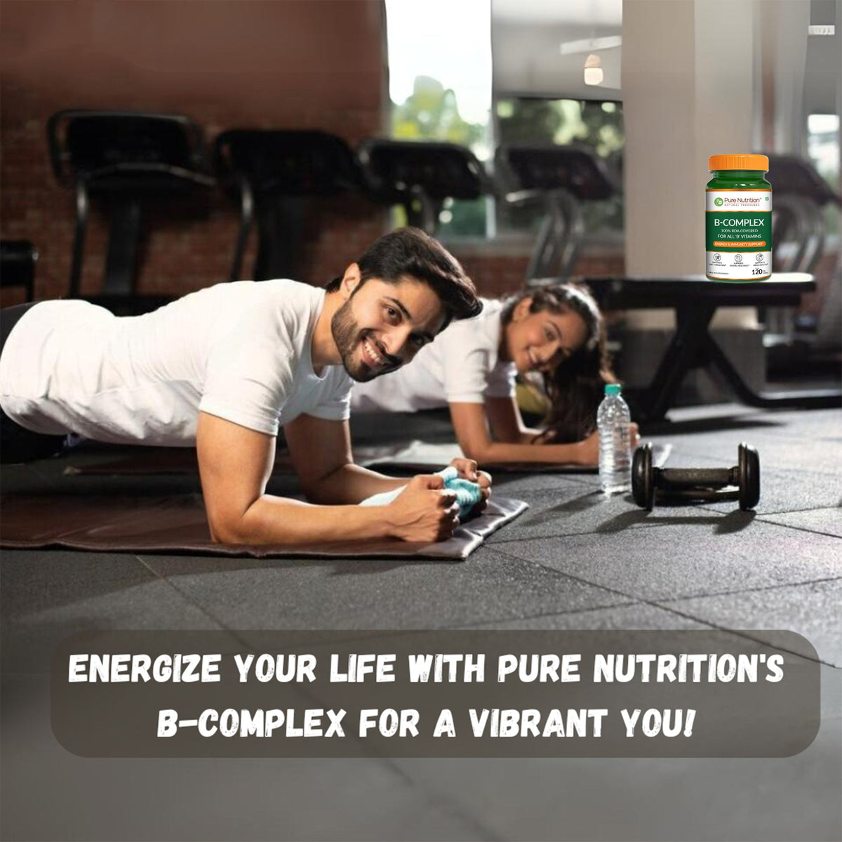 B-Complex Tablets 100% RDA of All B Vitamins | Energy & Immunity