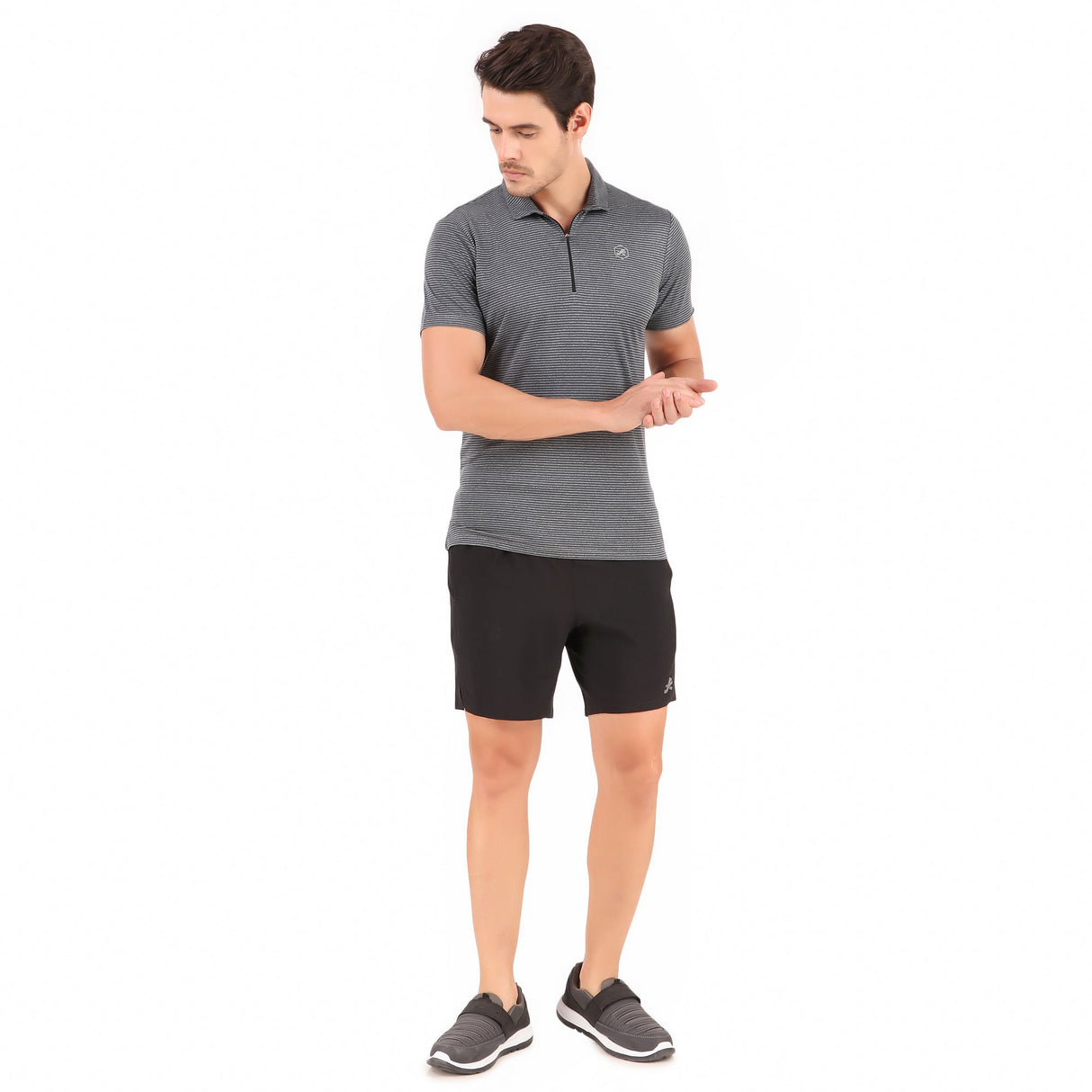 Performance Polo Collar Tshirt For Men (Anchor Grey)