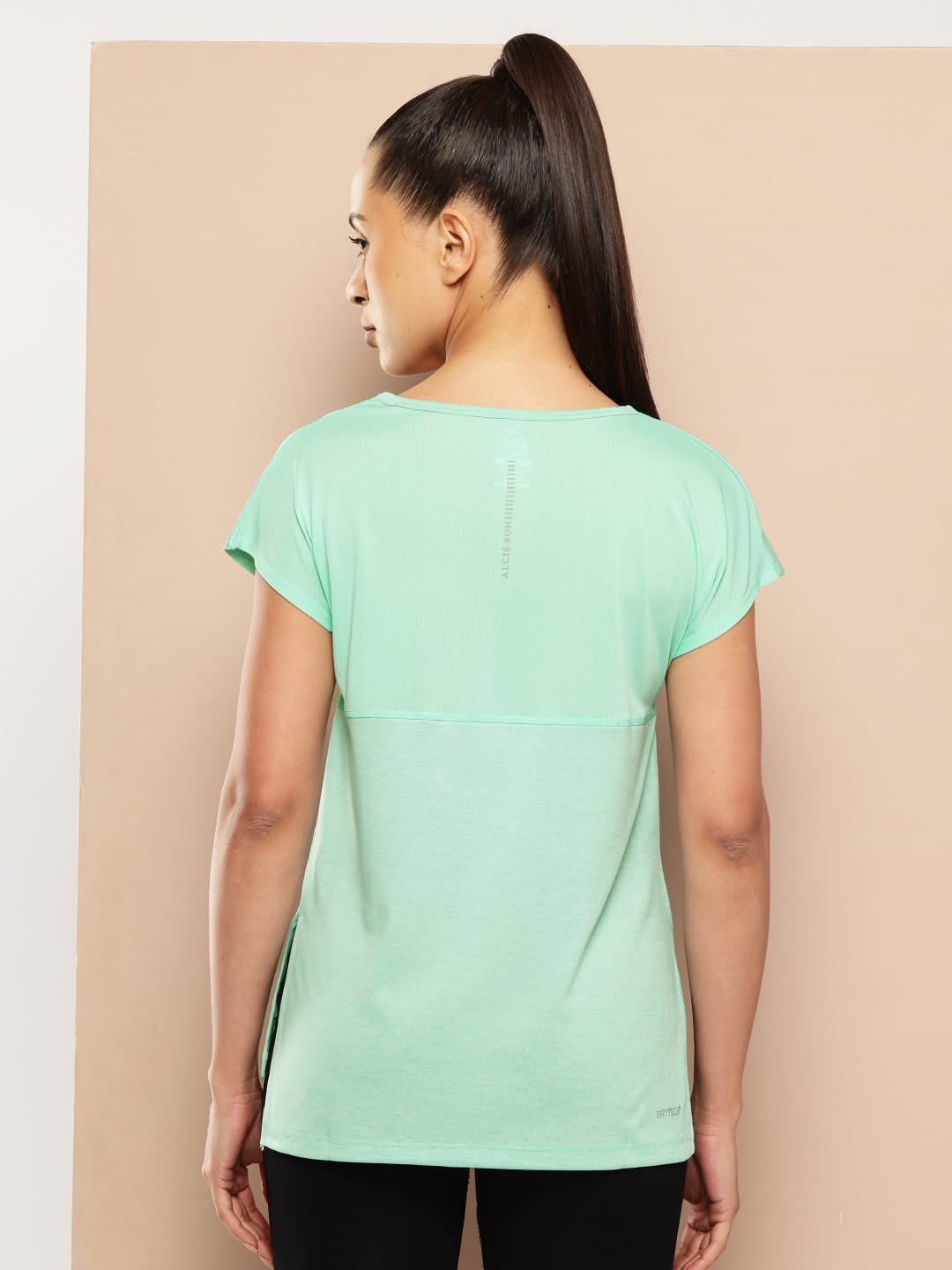 Alcis Women's Yoga Tee with Back Mesh Panel