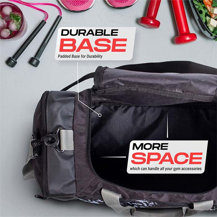 Vector X Classic BFI Approved Adjustable Shoulder Bag for Men - Duffle Gym, Fitness, Carry, Sports & Travel Bag - Sports Kit