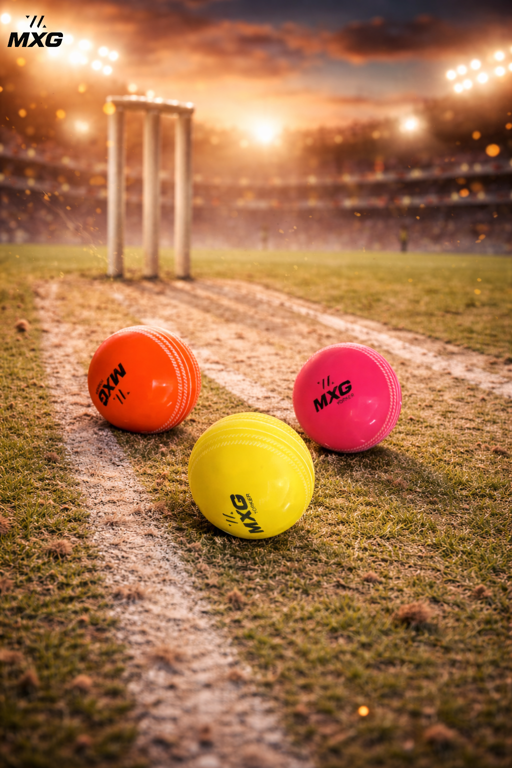 MXG Yorker I-10 Cricket Ball | Heavy Bounce Ball for Street, Ground, Practice, Training & Matches (Multicolor) - Image 2 | KIBI SPORTS