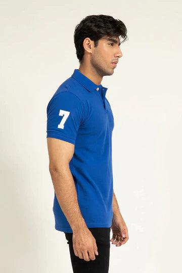 Blue Embroidered Polo | Cougar - KIBI SPORTS