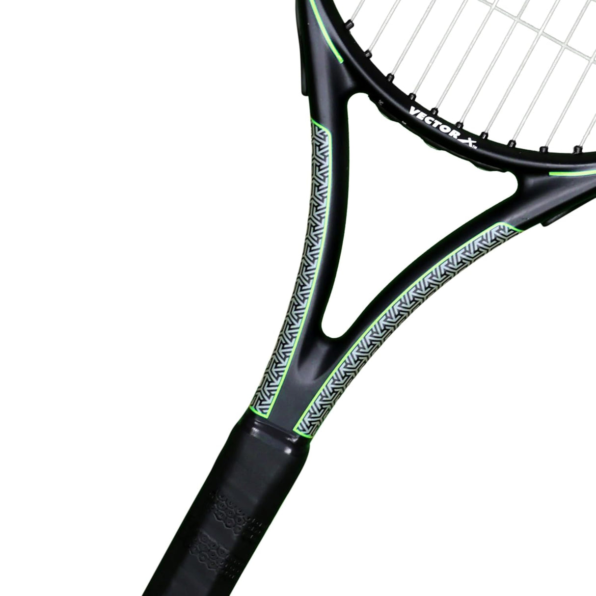 Vector X Hurricane Racket High Performance Full Cover Composite Tennis Racquet for Sports Green Strung Tennis Racquet Adults