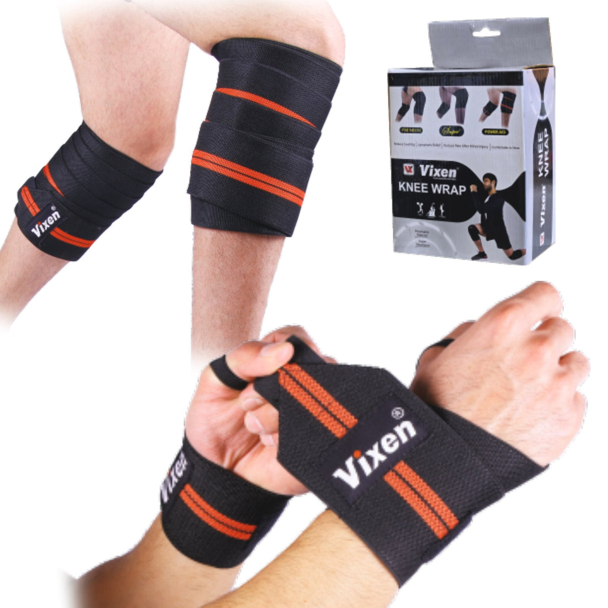 VIXEN KNEE+WRIST WRAP POWER AID