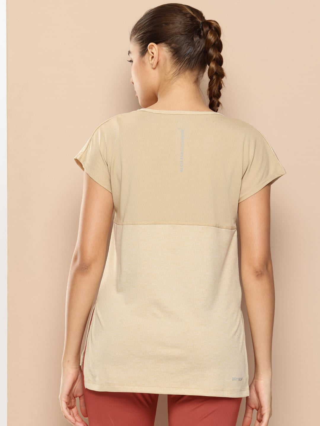 Yoga Tee with Back Mesh Panel