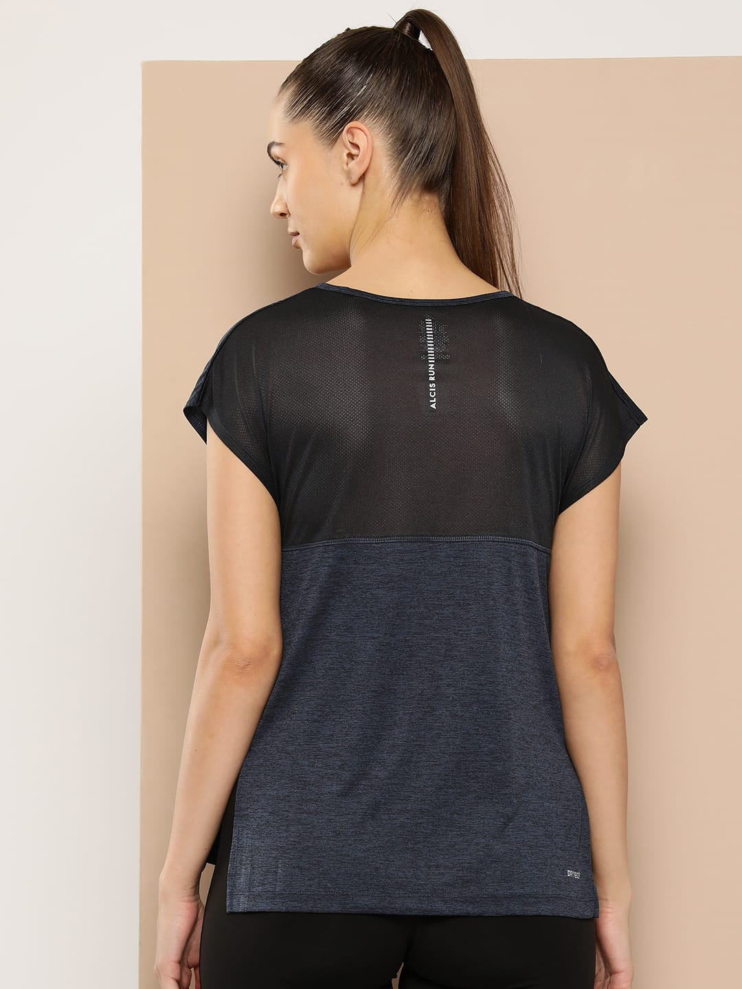 Women's Navy Track-Fit Tee