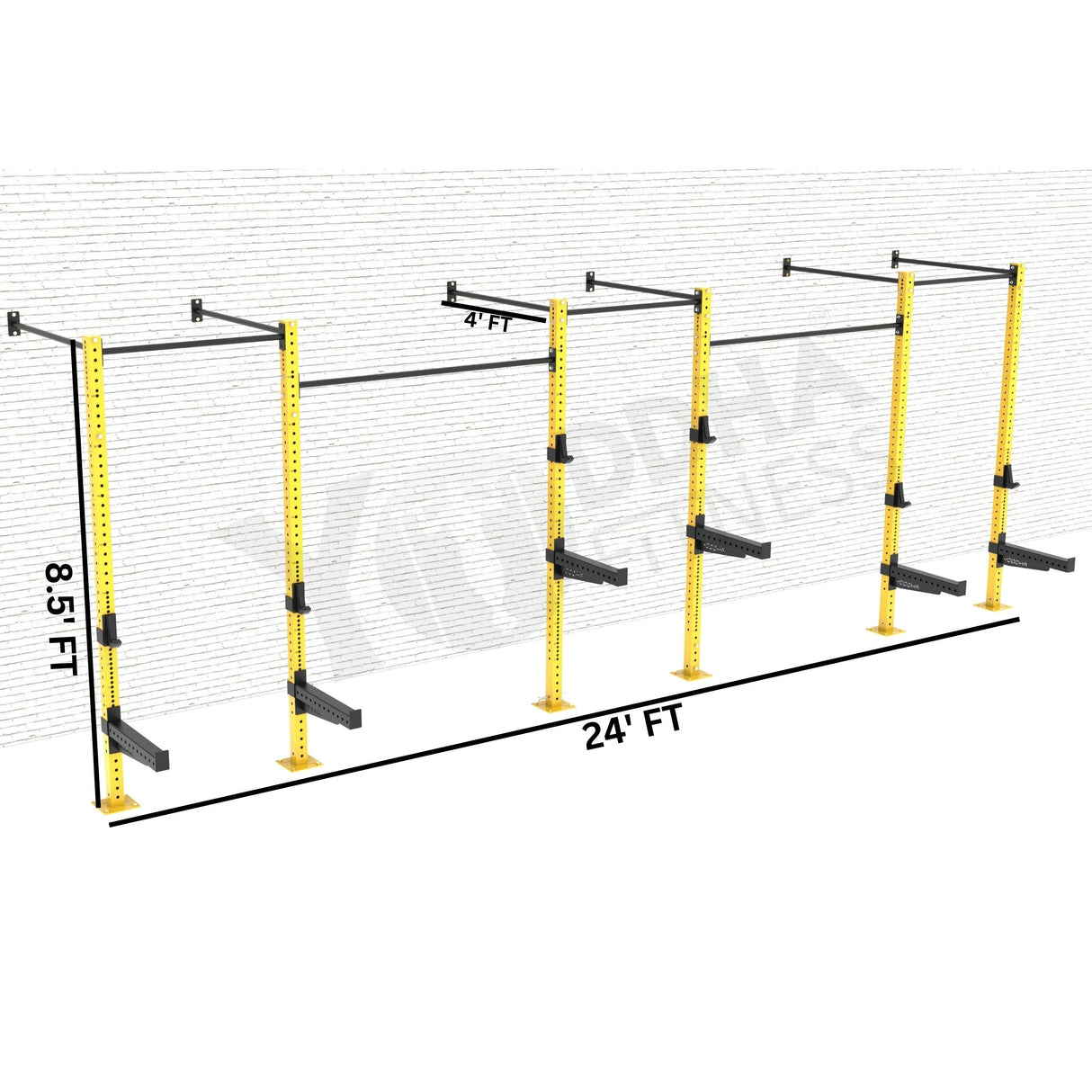 Wall Mounted CrossFit Rig - 24 Ft
