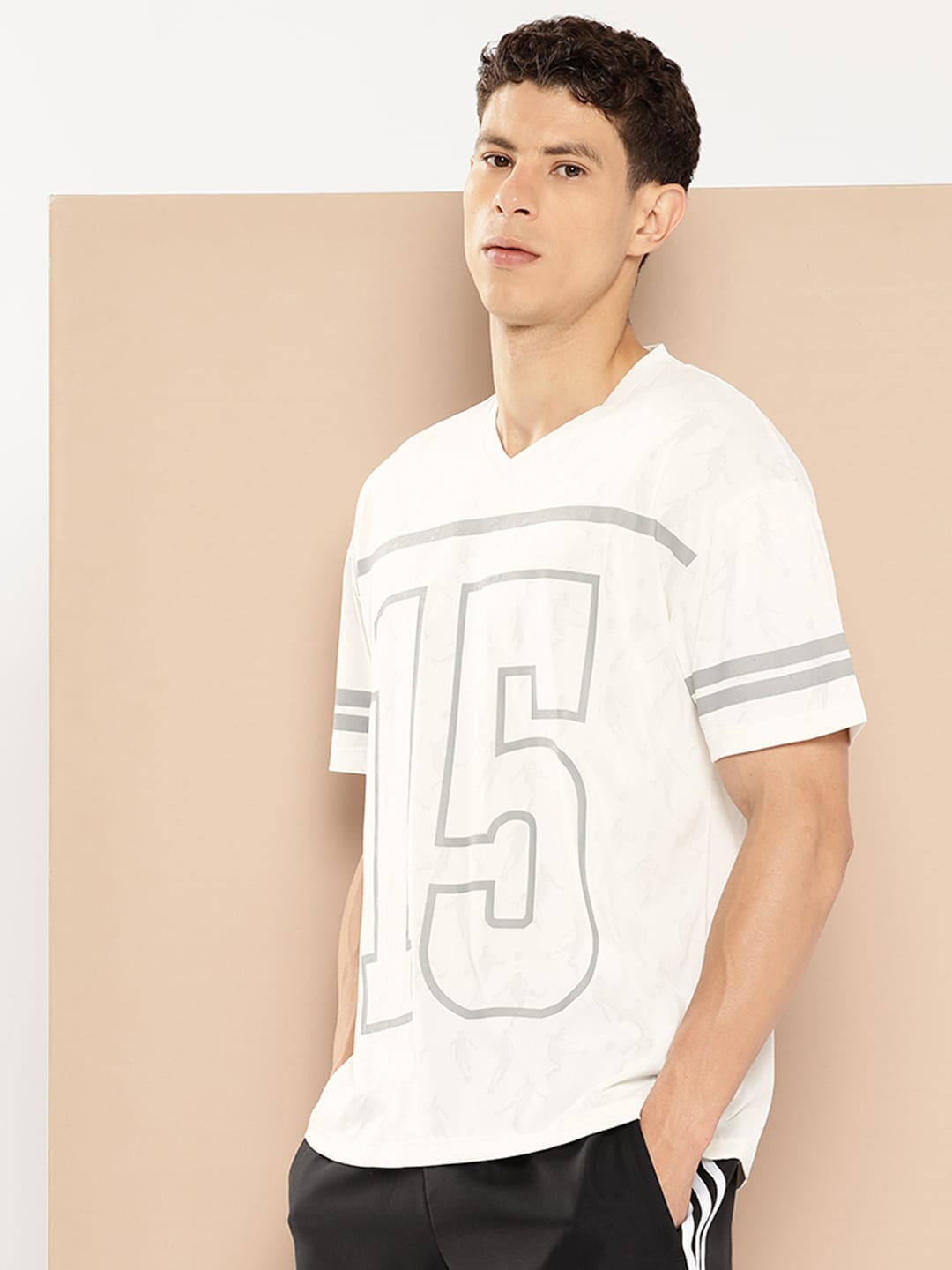 Alcis Men Typography Printed Next Gen Varsity Tee