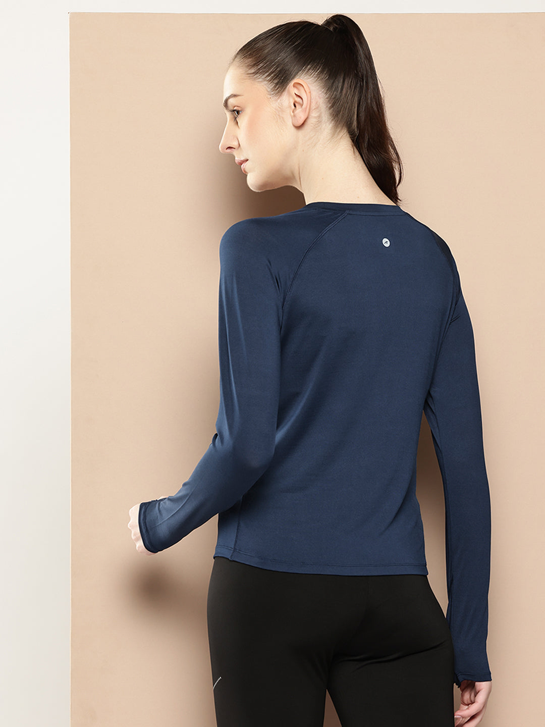 NAVY LUMORA FULL SLEEVES TEE