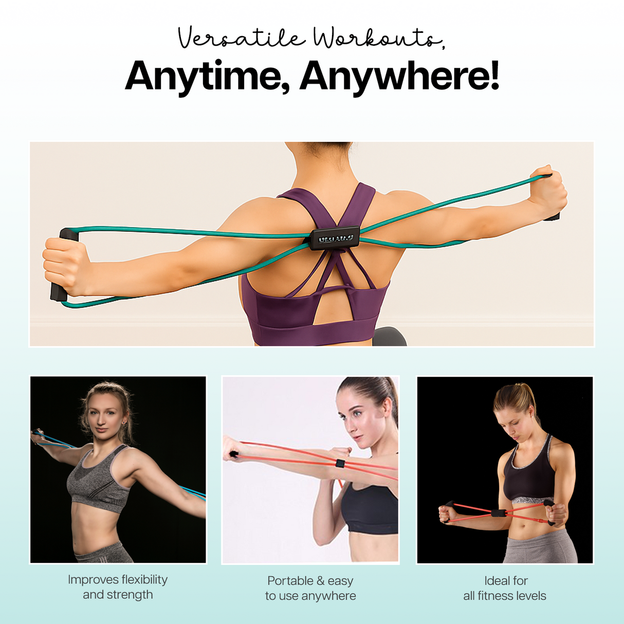 Yoga Tube Band - 8 Shaped Resistance Loop Band