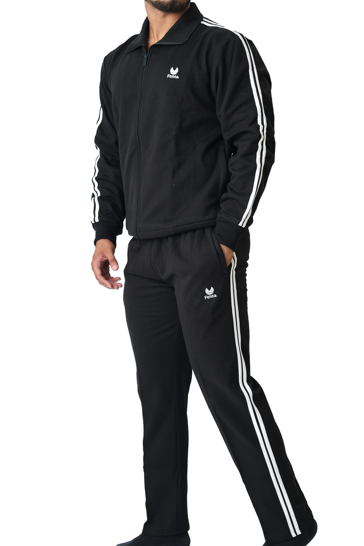 Fenta COTTON FLEECE Knitted Fabric Tracksuit