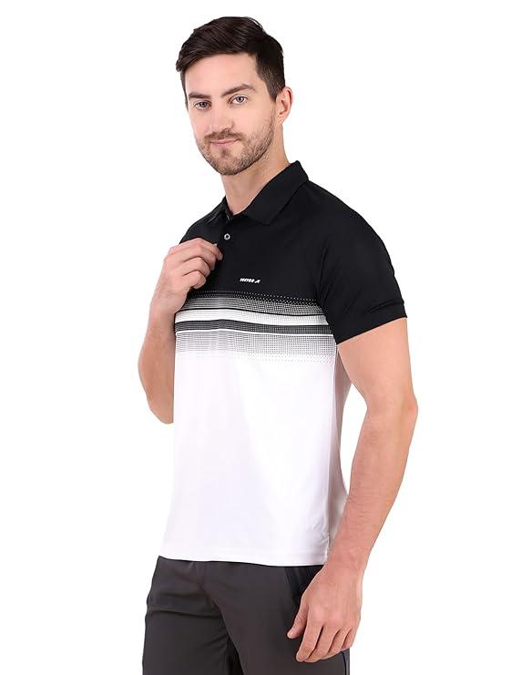 VECTOR X OMT-259 Mens Polo Collar Neck Colourblocked T-Shirt