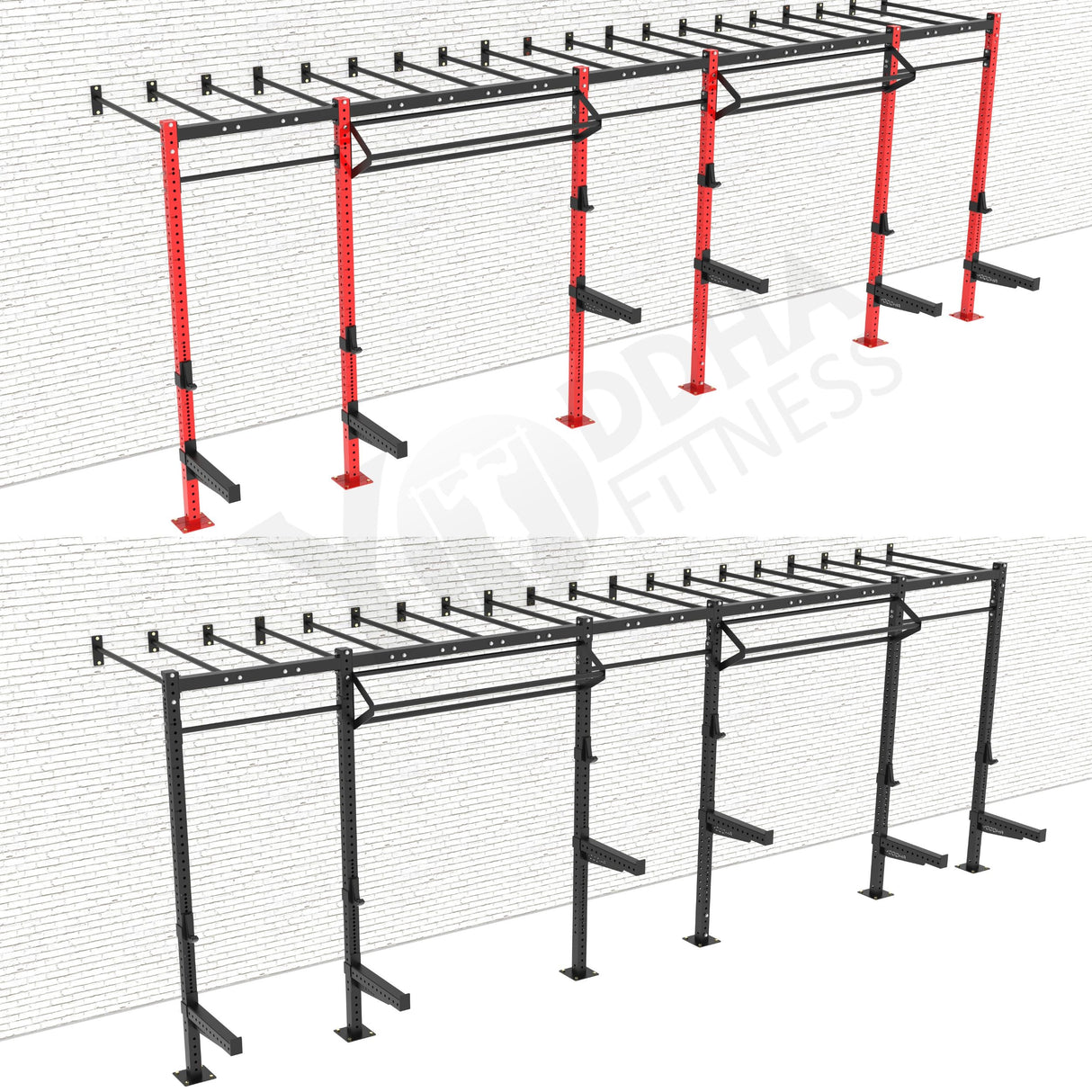 Wall Mounted CrossFit Rig - 24 Ft with Monkey Bar