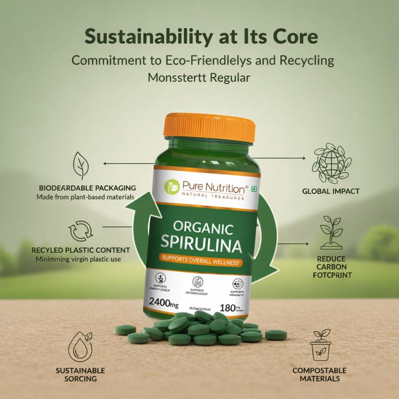 Spirulina Vegetarian Tablets 180 Count | Immunity, Energy & Superfood Nutrition