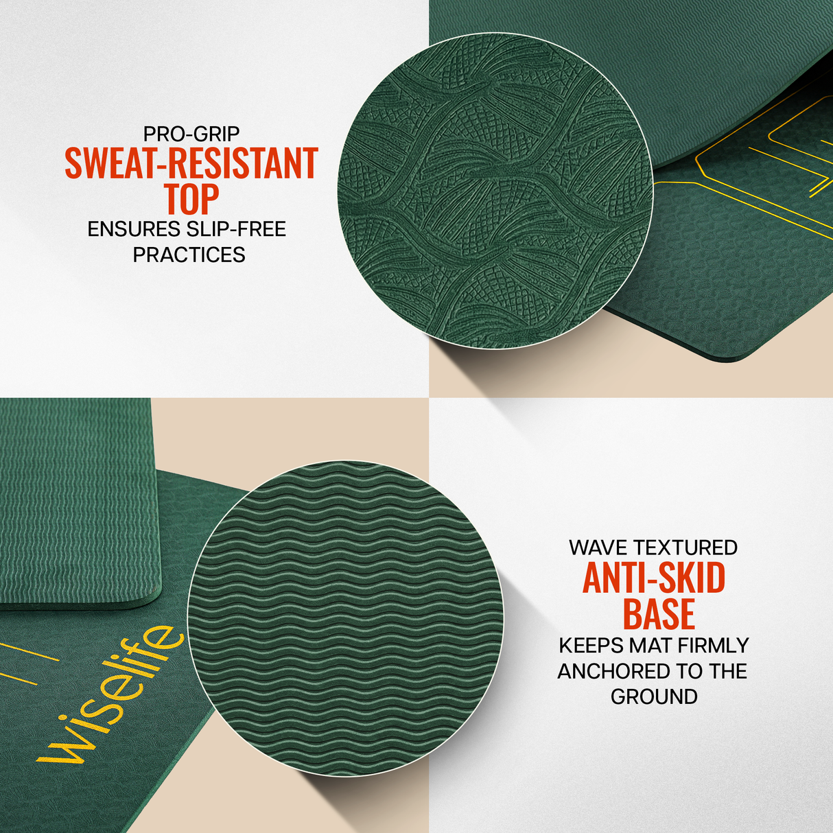 True Alignment TPE Yoga Mat - 6mm