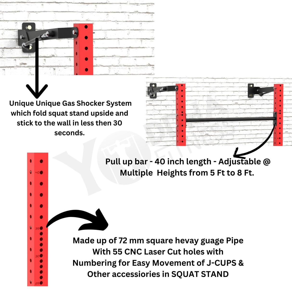 Folding Squat Rack - PRO