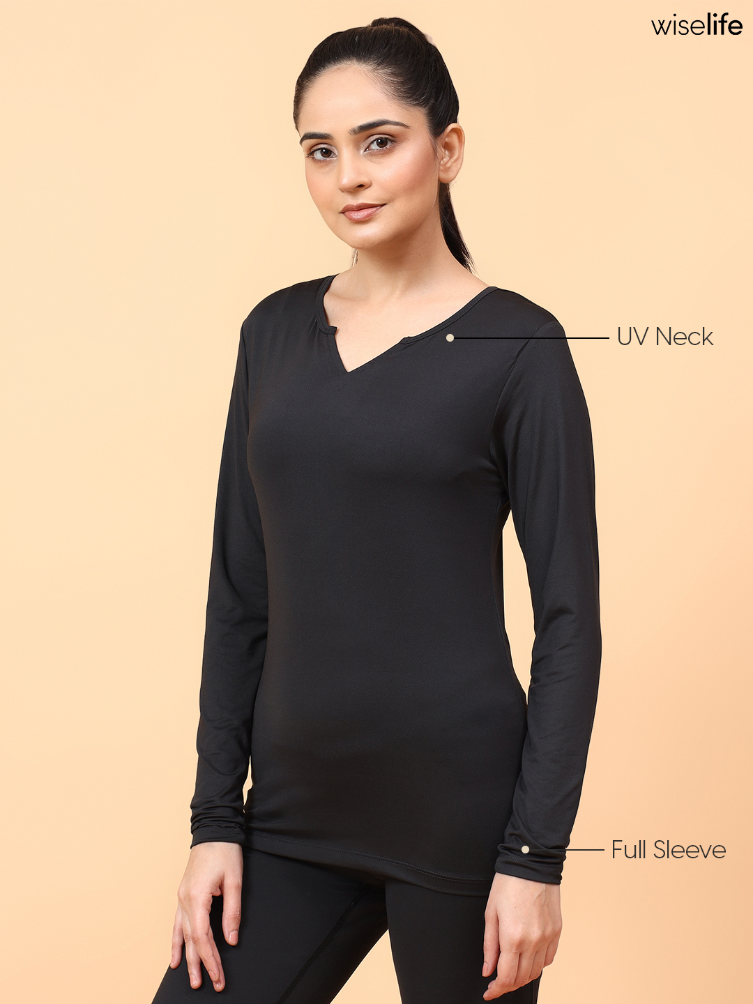 Active Full Sleeves T-shirt (Black)