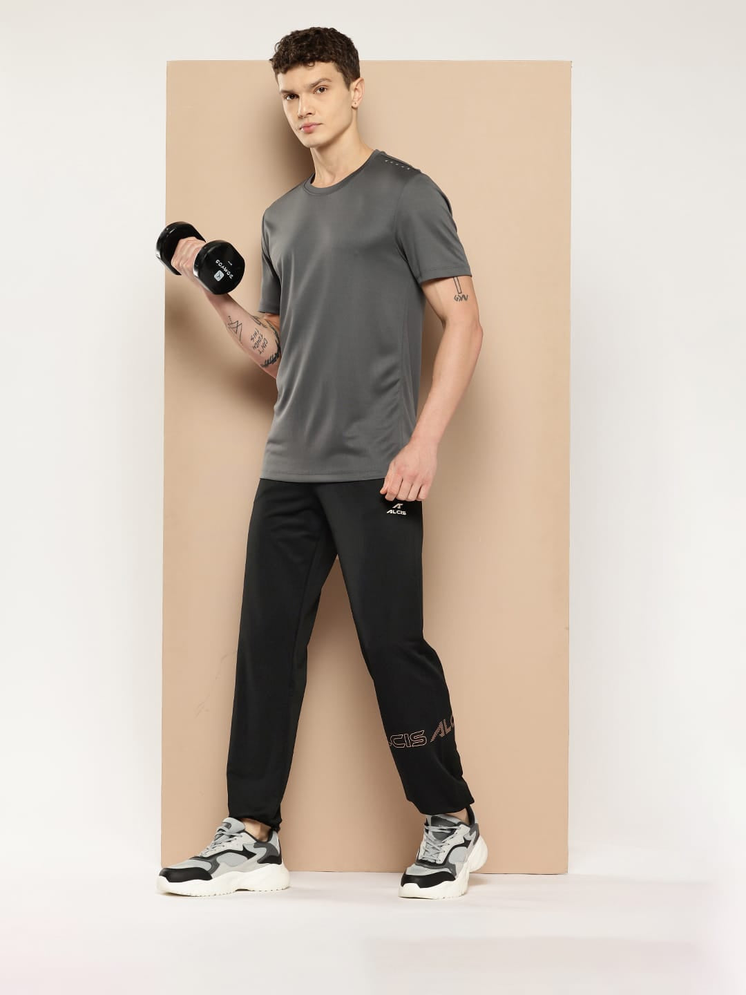 Alcis Men Black Train Spirit Training Joggers