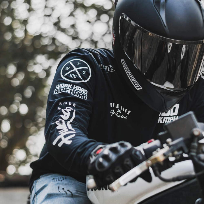 Patches Full Sleeve | T-Shirt | Black