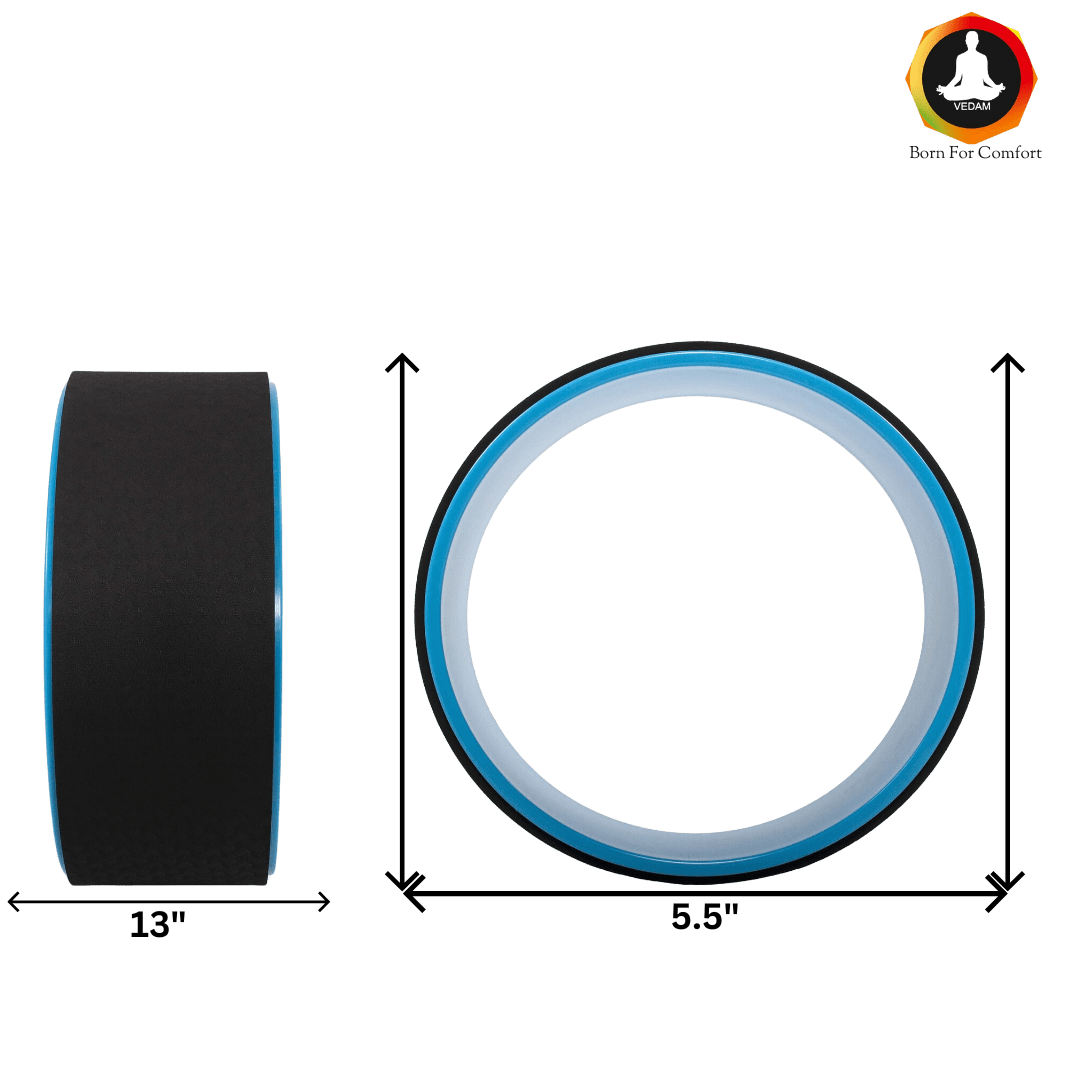 Vedam Yoga Wheel 13 x 5.5 in (Black/Sky)