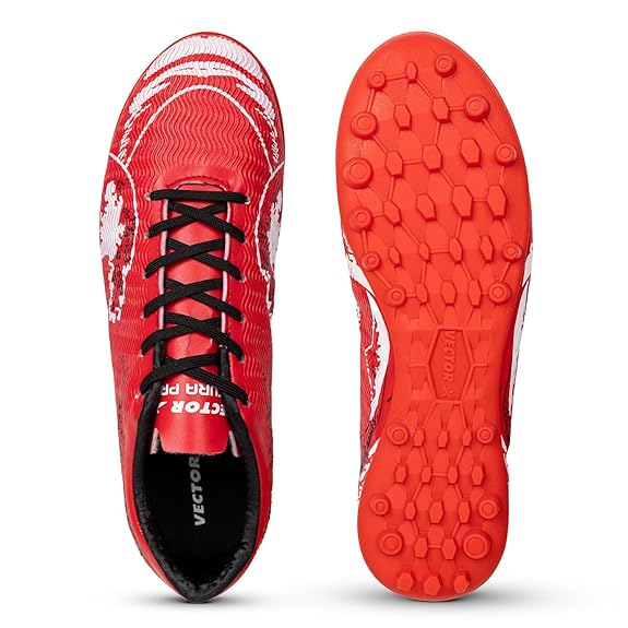 Vector X ACURA PRO High-Performance Turf Shoe Fully Embossed Synthetic Upper|TPU sole Football Shoes For Men