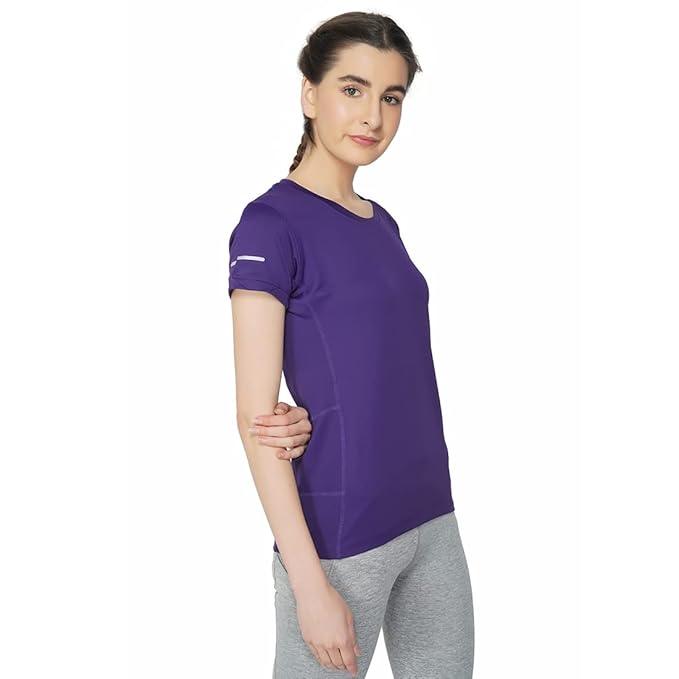 Vector X OGT-107 Girls Round Neck 4-Way Stretch T-Shirt(Orchid-Pink-XXL)