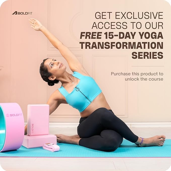 Boldfit Yoga Blocks Set of 2 and Belt | Kibi Sports Boldfit