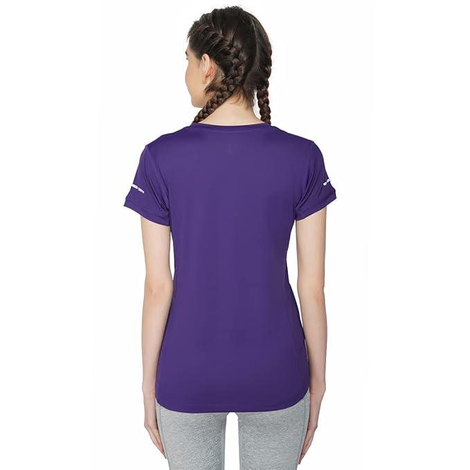 Vector X OGT-107 Girls Round Neck 4-Way Stretch T-Shirt(Orchid-Pink-XXL)
