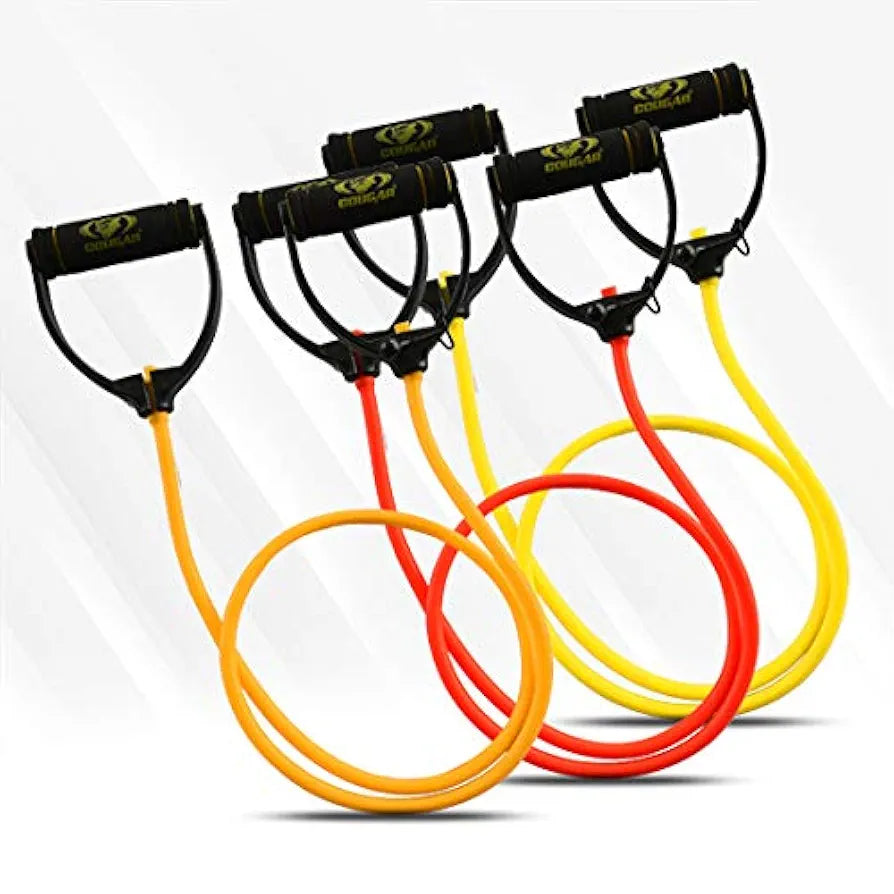 Cougar Toning Tube, Toning Tube for Exercise, Resistance Band Set with Handles, Single Toning Resistance Tube Heavy Quality, All Purpose Fitness Tube for Home and Gym Prime