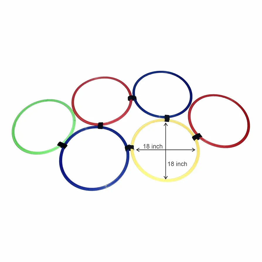 COUGAR Speed Ring Ladder |Training Fitness Agility Workout Excercise for Soccer Football Tennis Baseball Drills Athletic Ladder