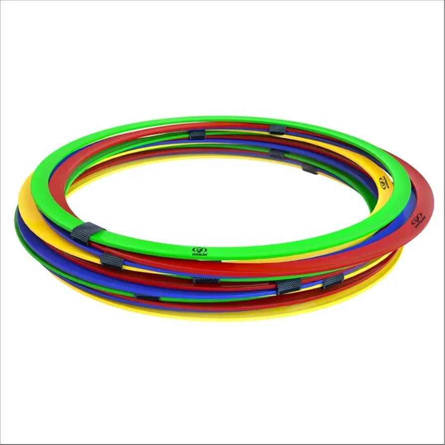 COUGAR Speed Ring Ladder |Training Fitness Agility Workout Excercise for Soccer Football Tennis Baseball Drills Athletic Ladder