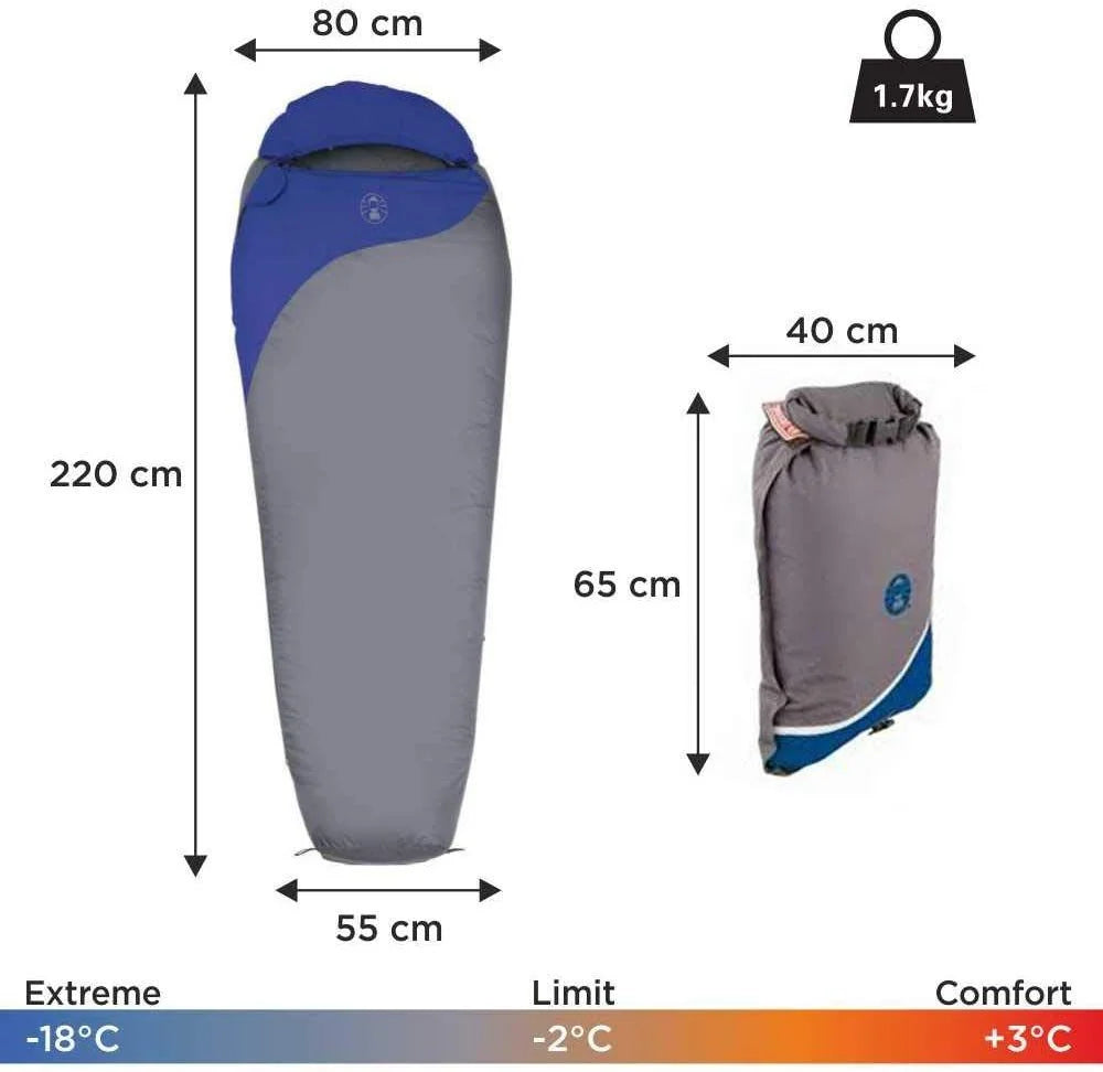 COLEMAN Pathfinder Sleeping Bag (-2 Deg C to -18 deg C)