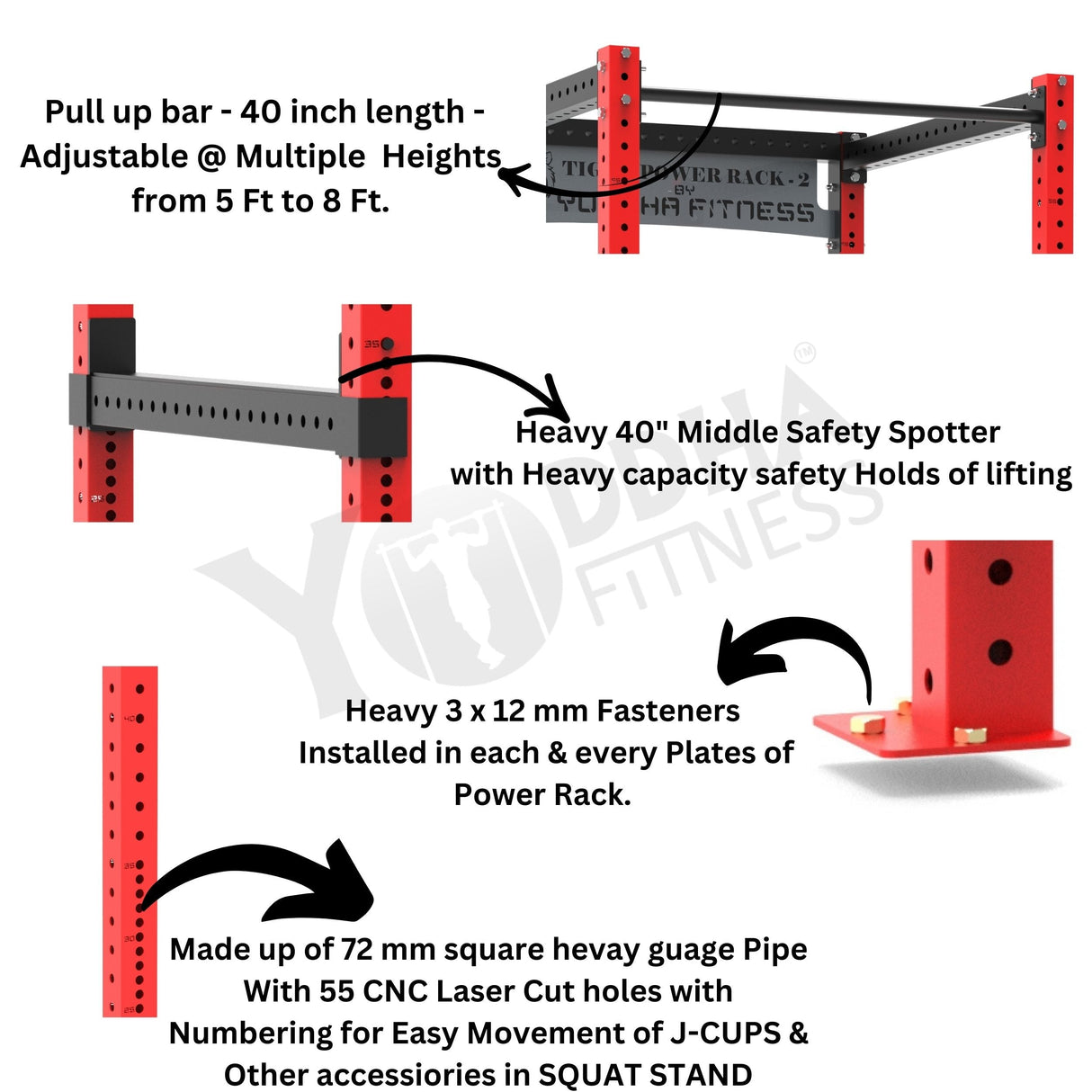 TIGER POWER RACK - 2- 4 Post