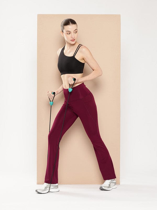 Slit Bootcut Wine