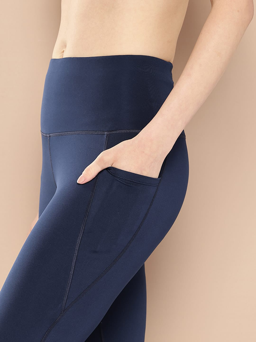 Slit Bootcut Navy Blue