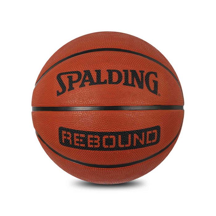 Spalding 8 Panel Rebound Rubber Moulded Indoor/Outdoor Basketball with Butyl Bladder, Suitable for Practice/Match/Training + Free Air Needle