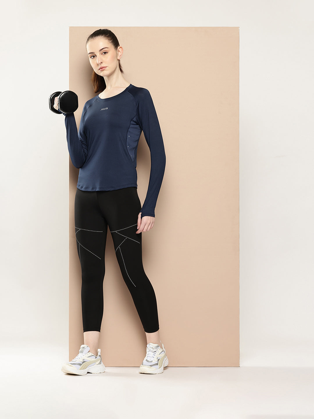 NAVY LUMORA FULL SLEEVES TEE