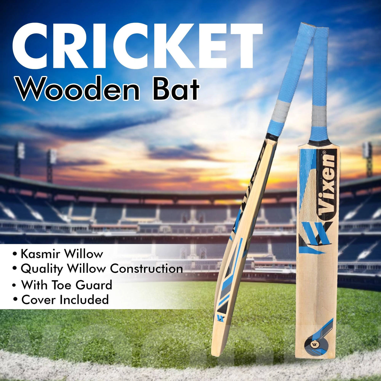 CRICKET BAT WOODEN VX-700
