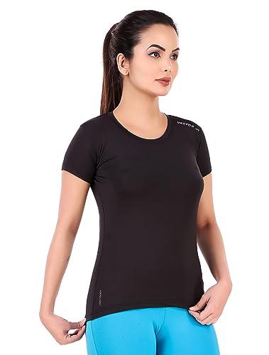 VECTOR X OGT-317 WOMEN'S SMART FIT SPORTS ROUND NECK T-SHIRTS