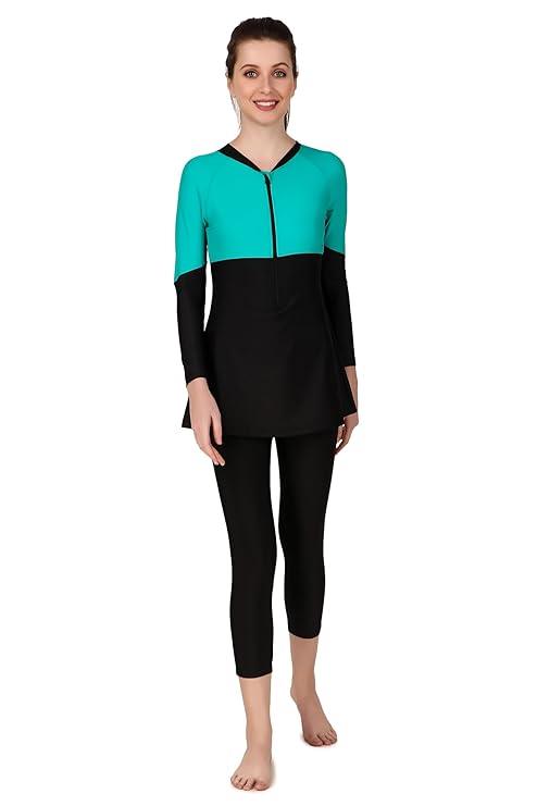 VIVA SWIMMING OWSD-333 Female 3/4 Swim Dress I Womens Swimming Costume I Swimwear for Women I One-Piece Swimsuits I Swimsuit for Women