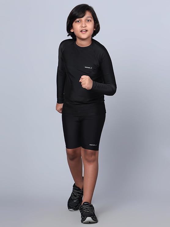 Vector X Unisex Kid's OKT-302 Compression Lycra Full Sleeve Top