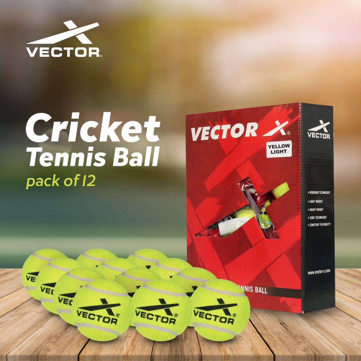 VECTOR X Cricket Tennis Ball