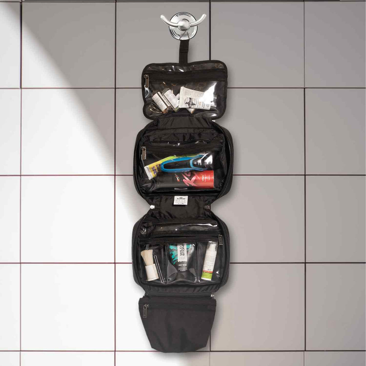 Gods Travel utility and Toiletries Kit - Blue Pixel