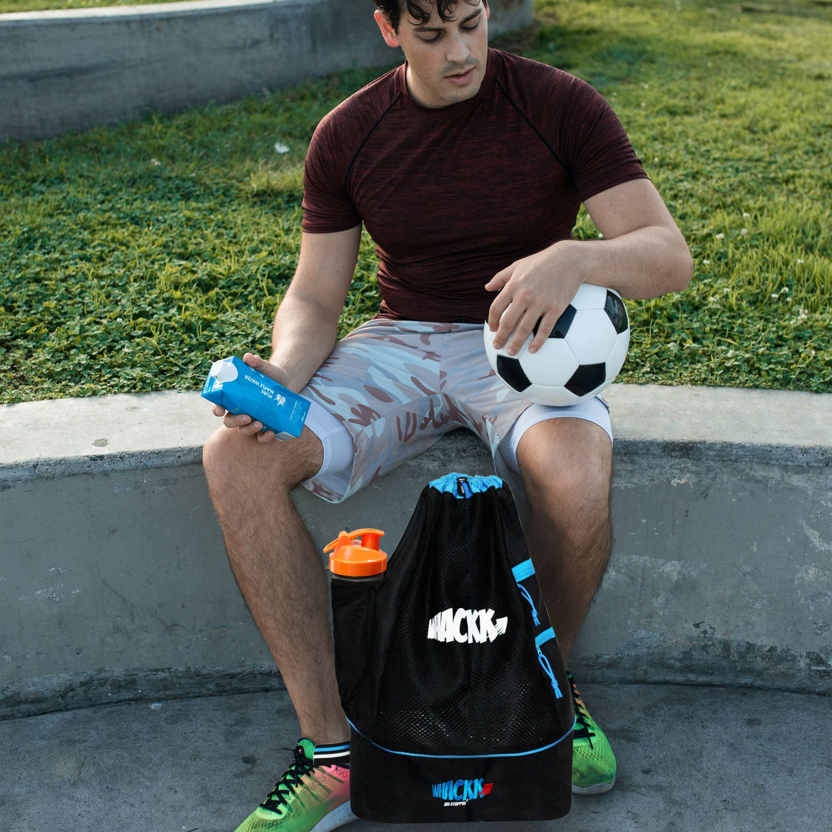 Goal Black Blue Soccer |Equipment Bag|Basketball Volleyball Throwball Drawstring Backpack |Shoes Mobile Bottle Holder Pocket|Sports Men Boys Bag |Dori Backpack|Gym Bag |Kitbag Kit Bag