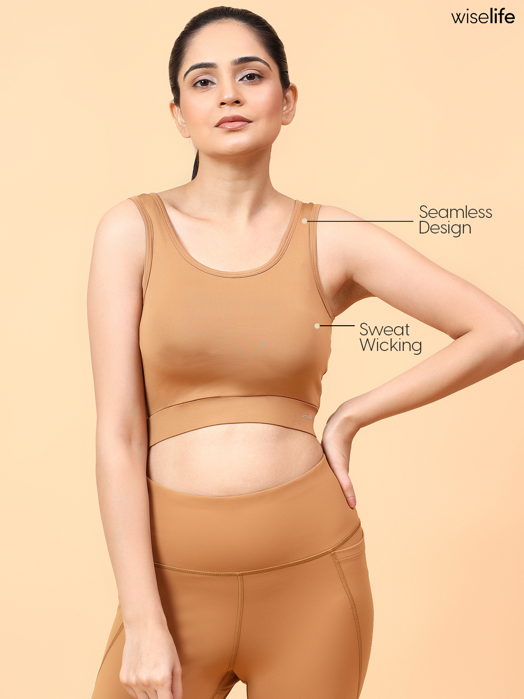 Active Classic Bra (Brown)